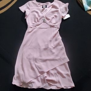 Vtg. Pink sz 10 dress short sleeves